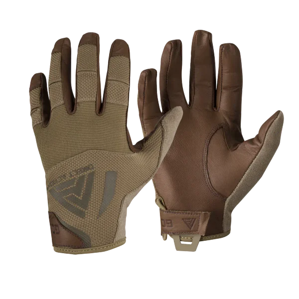 Direct Action Hard Gloves - Leather — Coyote Brown