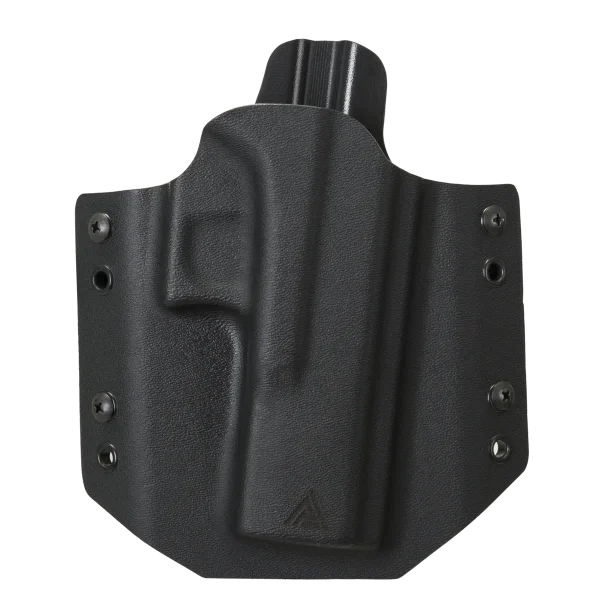 Direct Action G17 OWB  NO LIGHT HOLSTER (straight loops) - Full Kydex — Black