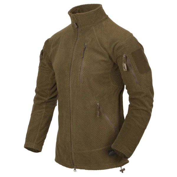 Helikon-Tex ALPHA TACTICAL Jacket - Grid Fleece — Coyote