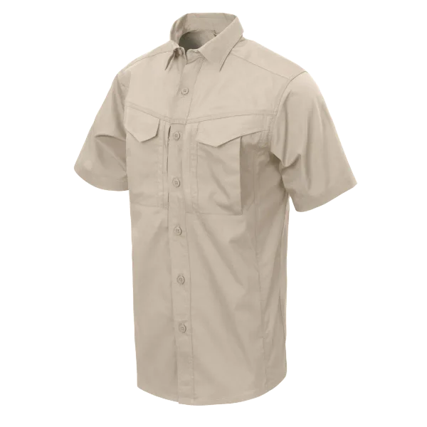 Helikon-Tex DEFENDER Mk2 Shirt short sleeve - PolyCotton Ripstop — Khaki