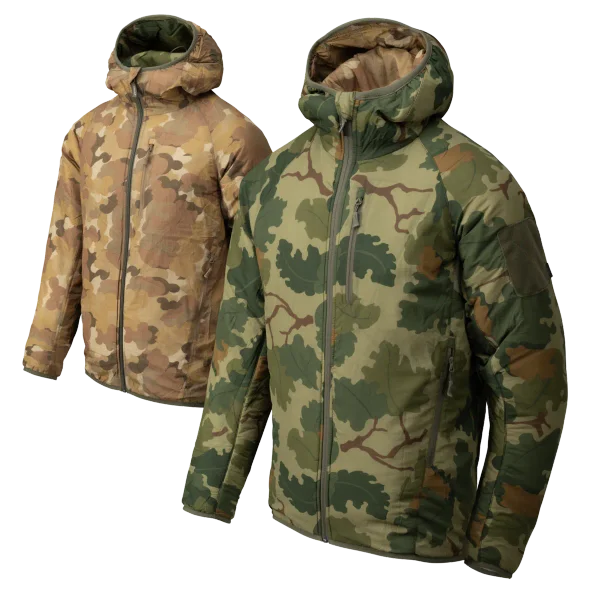 Helikon-Tex Reversible Wolfhound Hoodie Jacket - Windpack — Mitchell Camo Leaf / Mitchell Camo Clouds