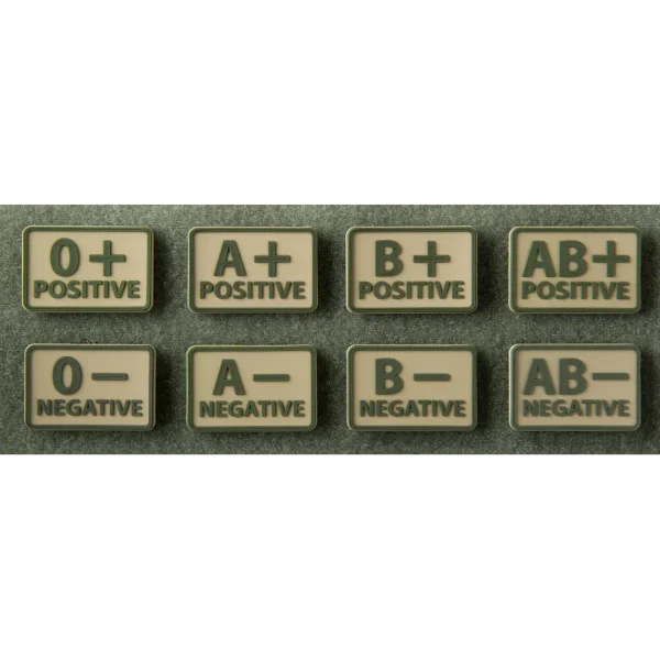 Helikon-Tex Blood Patch (set - 2pcs.) - PVC — Khaki