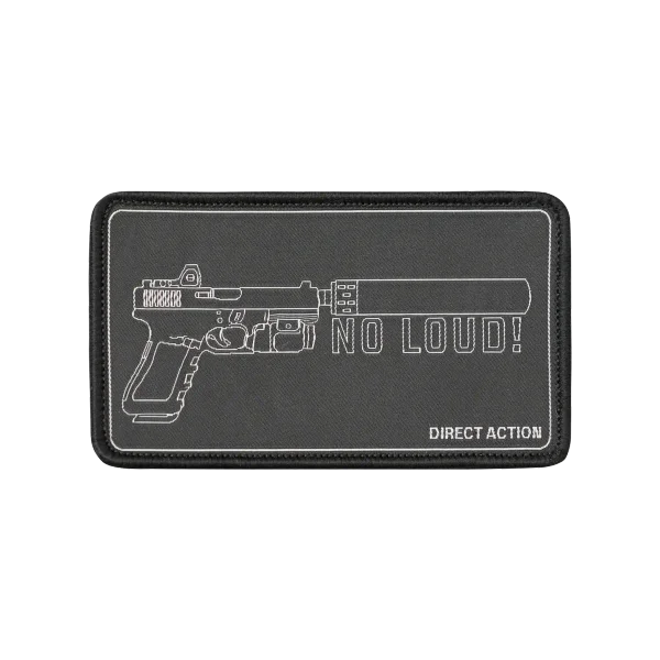 Direct Action Patch NO LOUD! — Black