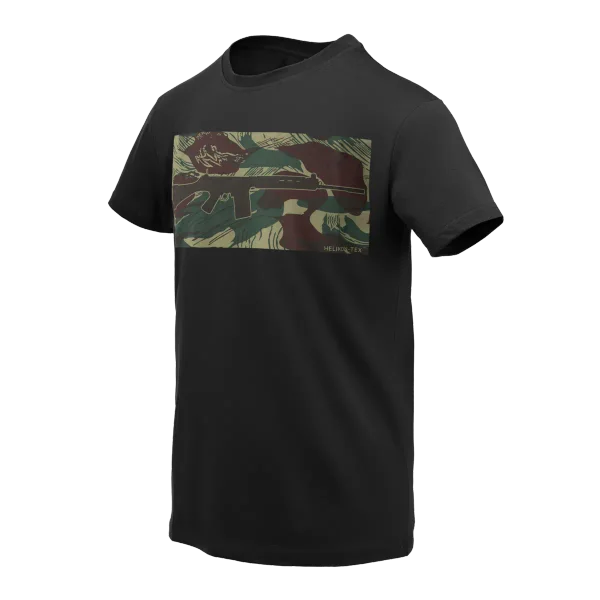 Helikon-Tex T-Shirt FN FAL — Black/Rhodesian Camo