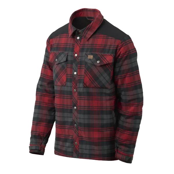 Helikon-Tex Winter Warden Shirt — Slate Crimson Plaid