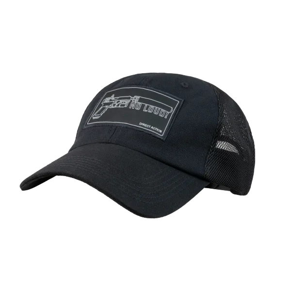 Direct Action NO LOUD! Vintage Baseball Cap - Cotton — Black