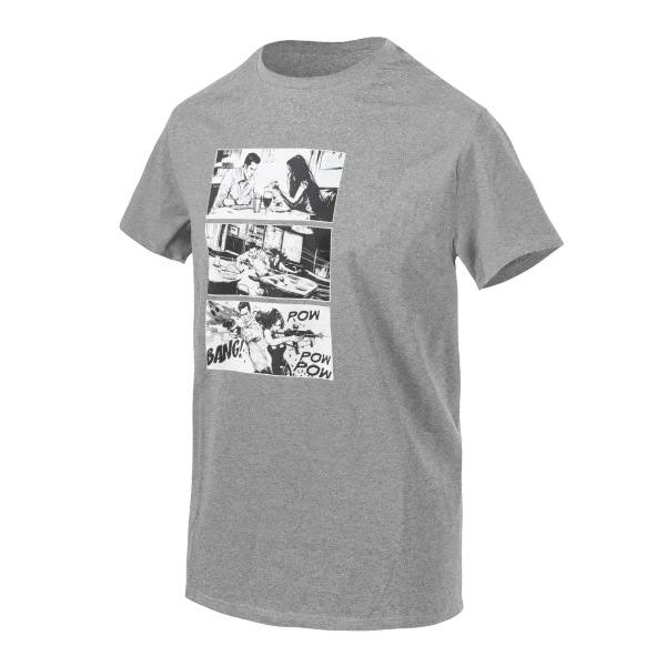Helikon-Tex T-shirt (Combat Date) — Mid Grey Melange