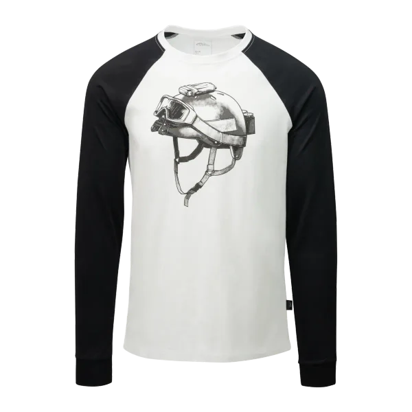 Helikon-Tex T-shirt Long Sleeve (Delta Helmet) — White