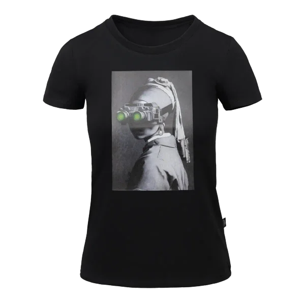 Helikon-Tex Women's T-shirt (NVG Girl) — Black